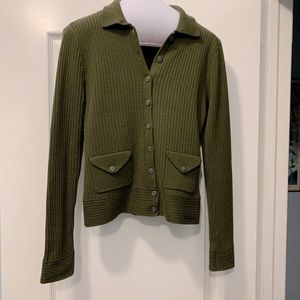 Hallogen Olive Cardigan